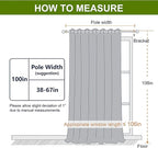 NICETOWN Patio Blackout Curtain Panels - Image 8