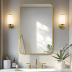 Delma Bathroom Mirror, High-Definition Vanity Mirror, Versatile Mirror by Delma