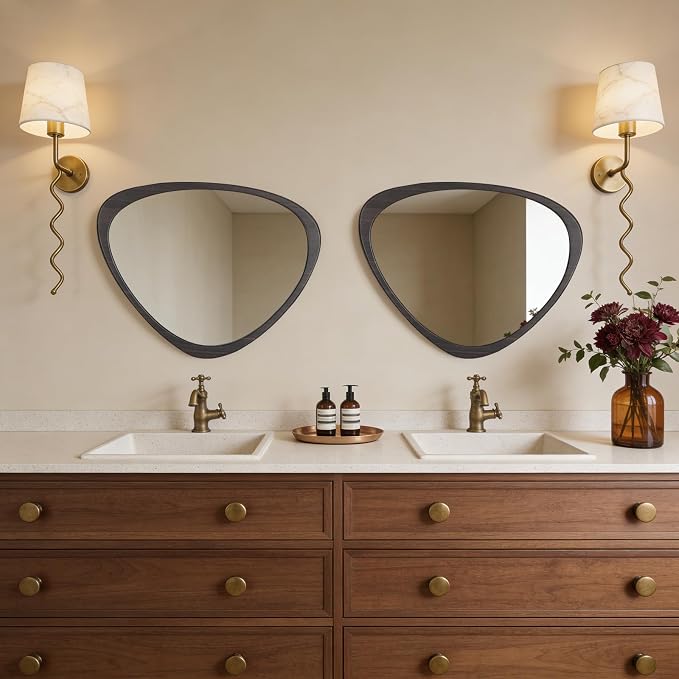 WallBeyond Asymmetrical Mirror, Irregular Wall Mirror, Wall Mirrors Decorative - Image 6