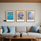 SYWENNOI Wood Framed Wall Art, Claude Monet Famous Paintings Collection - Image 3