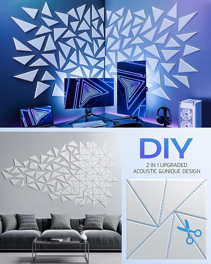 12 Pack Acoustic Panels, Sound Proof Foam Panels - Image 5