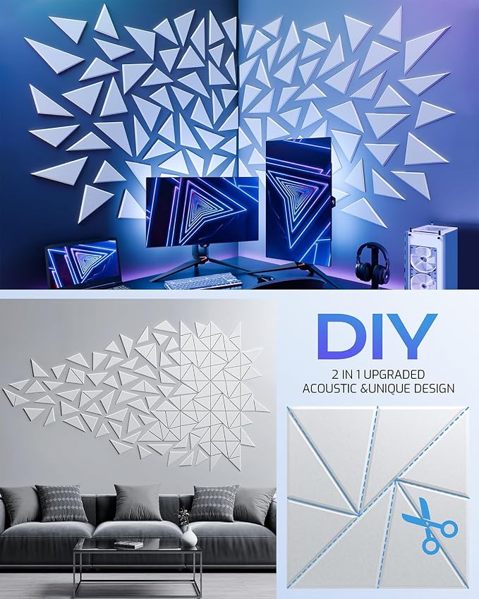 22 Pack Acoustic Panels, Sound Proof Foam Panels - Image 5