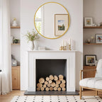 Round Wall Mirror 20 Inch Gold Vanity Mirror - Image 6