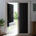 24" W x 64" L 100% Blackout Curtains, Total Darkness No-Drill Black Out Window by ZELMINE