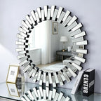 Chende Round Mirrors for Wall Decor, Modern Decorative Mirror for Entryway - Image 2
