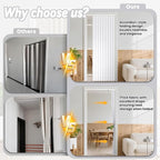 AJAZZ Blackout Accordion Doorway Curtain Set - Image 2
