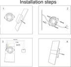 KICAAO Modern Wall Sconces, Led Wall Light 10w, Wall Sconce Up Downlight - Image 7
