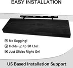 BGMG Wood Floating Shelves for Wall 30 inch Set of 2, Solid Wood Wall Mount - Image 5