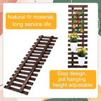 Weysat 4 Pcs Wall Planter Wooden Orchid Hanging Planter - Image 4