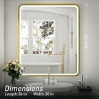 30x36 Inch LED Bathroom Mirror - Image 7