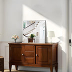 KOCUUY Silver Framed Mirror, HD Tempered Glass, Anti-Rust Frame, Modern Design - Image 7