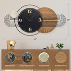 39X20 inch Extra Large Wall Clock - Image 2