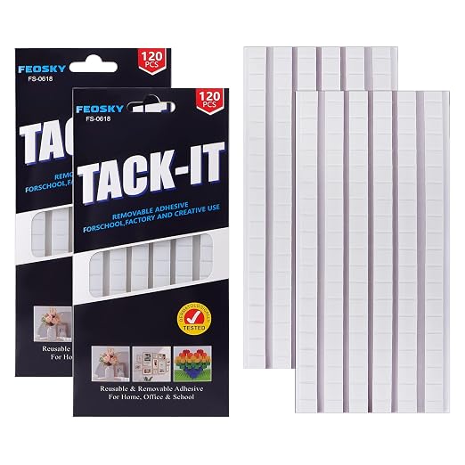 Feosky Adhesive Poster Sticky Tack Putty, Reusable and Removable Adhesive Putty by Feosky