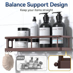 YASONIC Shower Caddy 3 Pack Rustproof Shower Organizer, Large Capacity Shower - Image 5