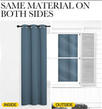 NICETOWN Smoky Blue Blackout Curtains 90 inches Length - Image 5