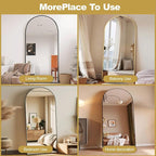 Prywot Arched Full Length Mirror, Modern Full Body Mirrors - Image 6