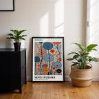 Yayoi Kusama Black Framed Wall Art 24x36in Vintage Japanese Painting Posters - Image 5