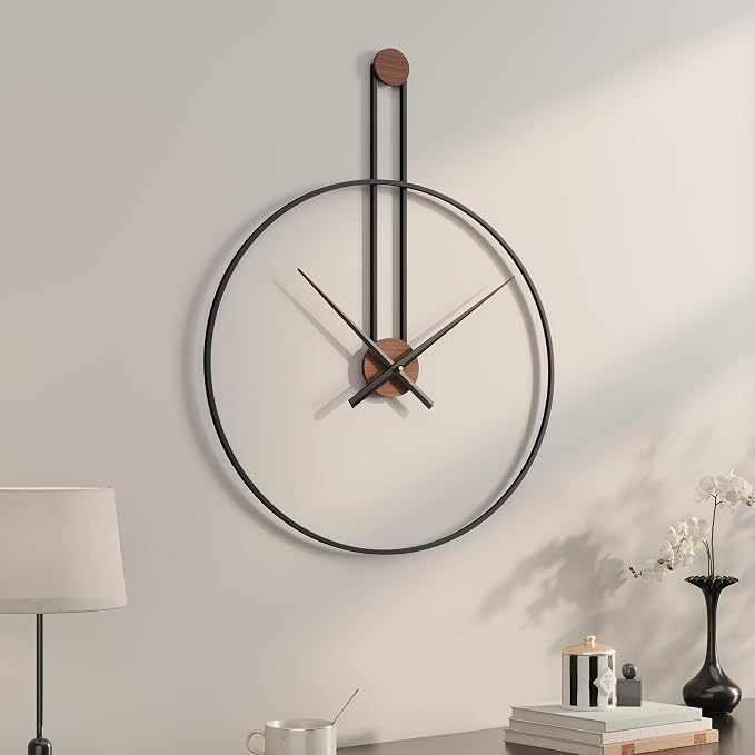 Cuspin 16 inch Wall Clock, Silent Non-Ticking Battery Operated Modern Clocks - Image 2