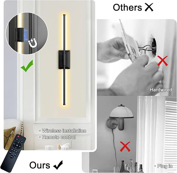 Battery Operated Wireless Wall Sconce - Image 6