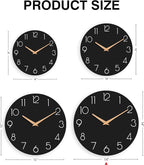 cicininc Wall Clock, 14 Inch Wooden Silent Non-Ticking, Decorative Battery - Image 5