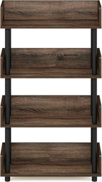 Furinno TURN-N-TUBE 4-Tier Display Shelf, Storage Shelves, Book Shelf, Open - Image 6