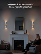 Tubicen Wall Sconces Gold Movie Theater Sconces Wall Lighting Up and Down 15.7" - Image 5