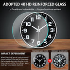 Modern Silent Wall Clock, 10inch Non-Ticking Analog Battery Operated Clock - Image 5