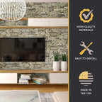 AZ Faux High-Density Polyurethane Faux Stone Interlocking Right Endcap - Image 5