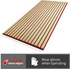 Art3d 4 Pack 47.2 x 23.6in. Wood Slat Acoustic Panels - Image 8
