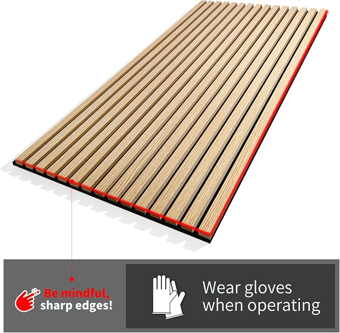 Art3d 4 Pack 47.2 x 23.6in. Wood Slat Acoustic Panels - Image 8