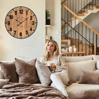 EMAX HOME Large Old Town Farmhouse Wall Clock 20 Inches - Image 8