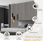 4 Pack Wood Panels for Wall, 106.3" × 11" Wood Slat Acoustic Panels for Wall - Image 9
