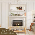 Syndra Modern Full Length Mirror Wood Frame, 65x24'' Large Floor Mirror - Image 7