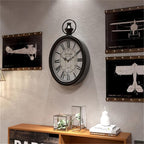 Menterry Small Retro Oval Wall Clock, Antique Old Design, Battery Operated - Image 5