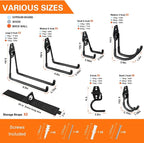 HUPBIPY 26 Pack Garage Hooks Heavy Duty Utility Steel - Image 2