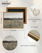 InSimSea Framed Canvas Wall Art, Meadow - Image 3