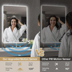 LOVESPEJO 24"x36" Backlit Mirror Bathroom, LED Bathroom Mirror - Image 3