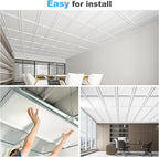 Art3d Drop Ceiling Tiles 48x24, Decorative PVC Ceiling Panels, Waterproof - Image 7