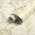 Erfoni 16.9" x197" Yellow Brown Floral Peel and Stick Wallpaper Boho Floral by Erfoni