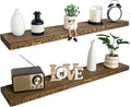 BGMG Floating Shelves 54 inch Long, Distressed Rustic Wooden Wall Shelves by BGMG