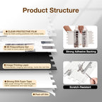Peel and Stick Backsplash Tile Waterproof Removable PVC Wall Sticker 3D Faux - Image 6