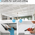 Art3d Drop Ceiling Tiles 24x24 in White, Wainscoting Panels Glue Up 2x2 - Image 6
