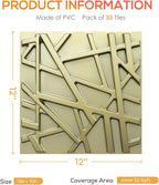 LEVOWAY 33 Pack 3D Wall Panels for Interior Wall Decor, Wall Covering Panles - Image 4