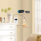JJL Corner Wall Shelf, 12-Inch Sector Shelf, Light White - Image 2