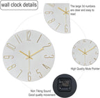 AIRUIFU Wall Clock 12 Inch Silent Non-Ticking Modern Clocks Battery Operated - Image 5