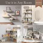 BAYKA Wall Shelves for Bedroom Decor, Floating Shelves for Living Room Kitchen - Image 3