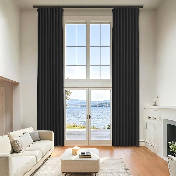 Room Darkening Curtains 96 Inches Long by Grichril