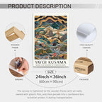 Yayoi Kusama Framed Wall Art Vintage Japanese Poster 24X36 in Abstract Buddha - Image 2