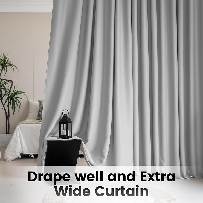 Room Divider Curtains, Back Tab Extra Wide Theater Curtains - Image 3