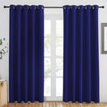 NICETOWN Navy Blue Blackout Curtains 84 inch Length, Grommet Top Room Darkening by NICETOWN